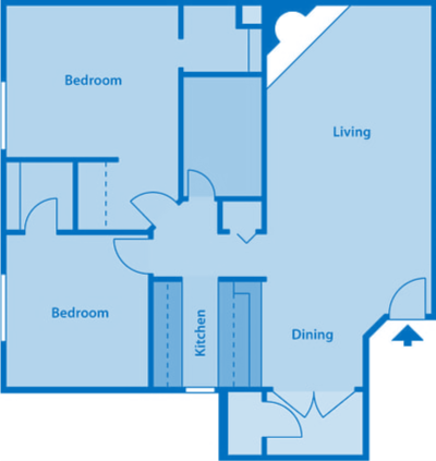 Floor Plan - 2A | Two Bedroom