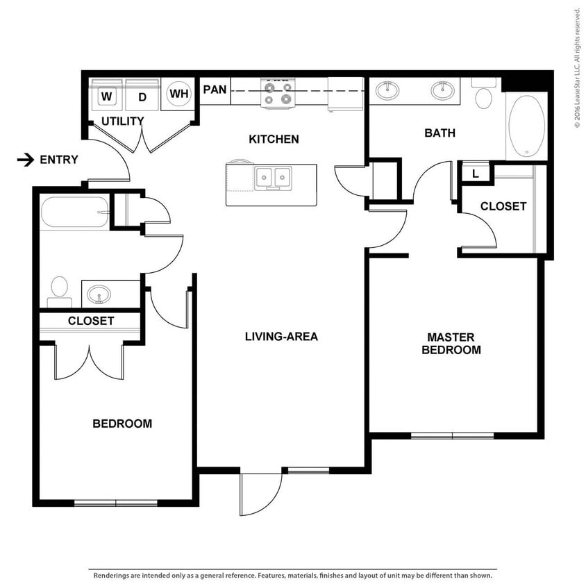 Two bedroom with garden soaking tubs - 2-B1-Prime