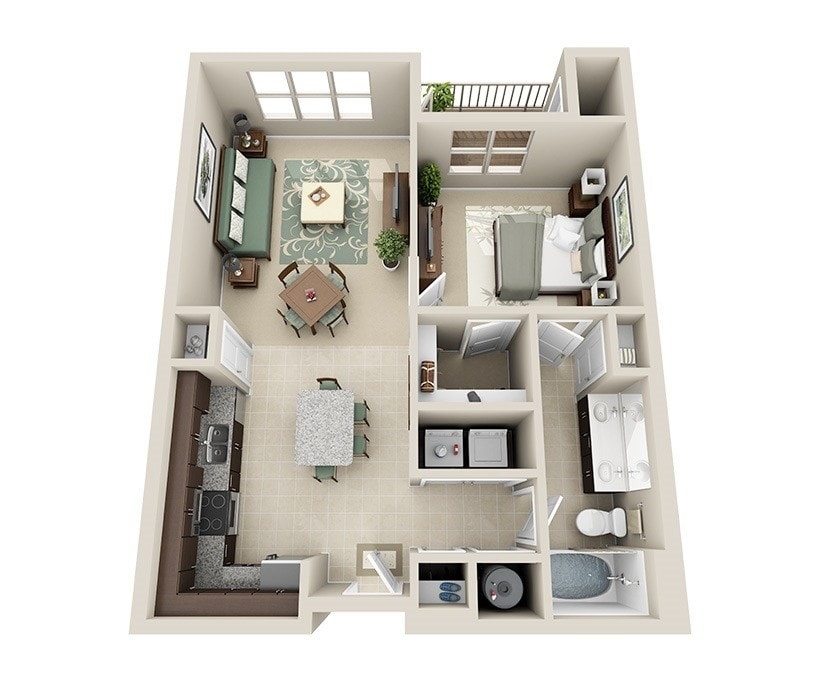 Junction Six Forks - Shaw - 1 Beds - 1 Baths - 777 Sq. ft. - Shaw