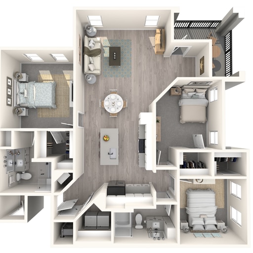 C1 floor plan The Crossing at Palm Aire - C1