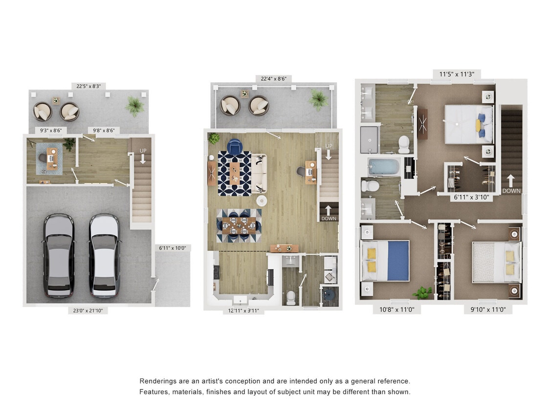 Floor Plan - Cottage C2 + Den