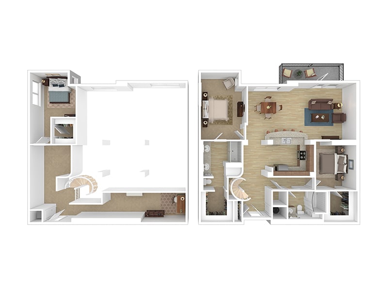 Floor Plan - 3 Bedroom Loft