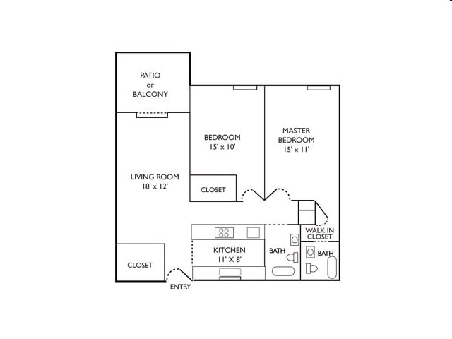 2BR/2BA - The Peak