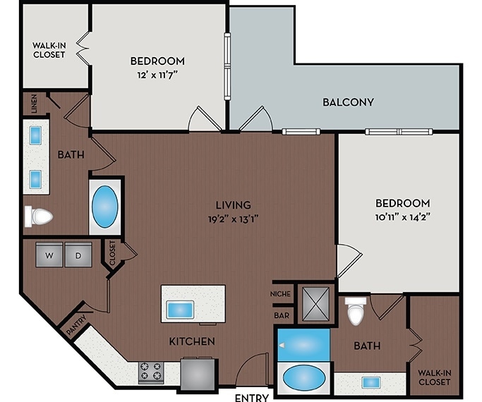Floor Plan - 22F2A & 22F2B