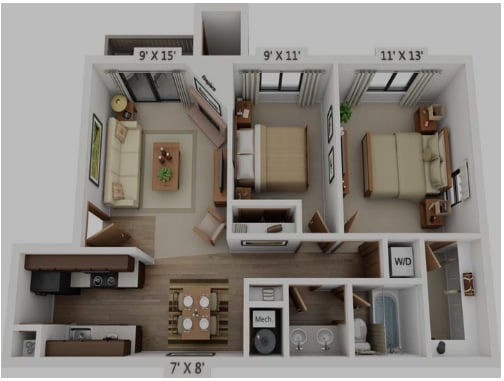 Floor Plan - Spruce Renovated