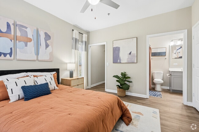 2BR, 2BA - 1,204SF - Primary Bedroom - Decatur Highlands
