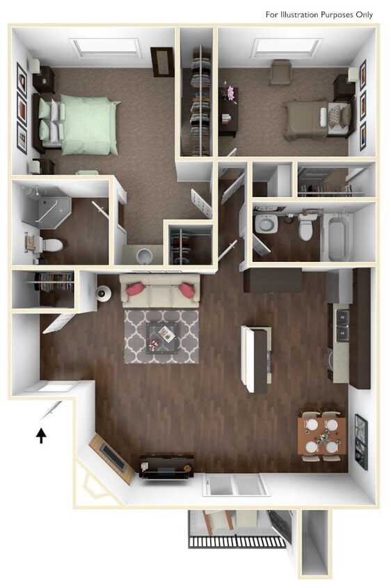 Floor Plan - 2x2