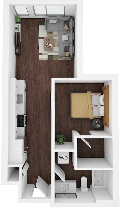 Floor Plan - 1 Bed/1 Bath-C1