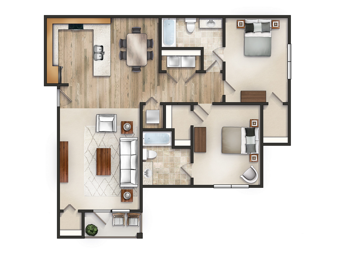 2x2 1103 Reedy - 2 Bed, 2 Bath