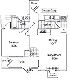 Floor Plan - 1J - Auburn