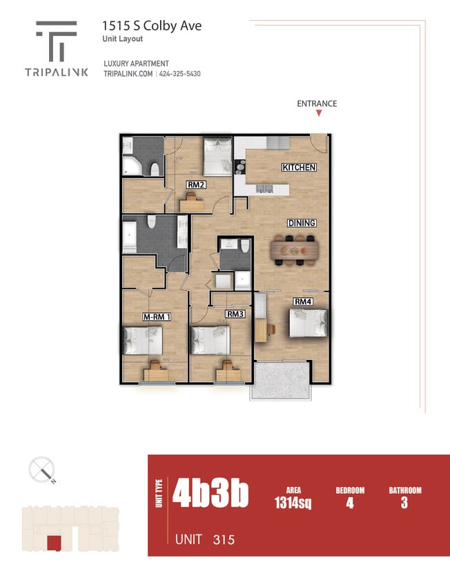 Floor Plan - Unit 315