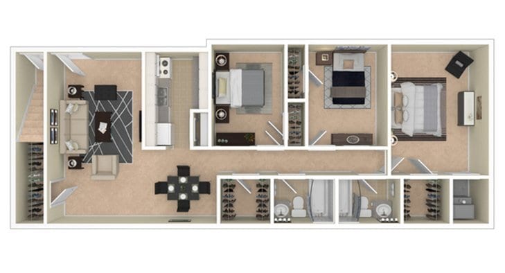 VairoVillage 3BD 2Bath 110sqft - 3 Bedroom