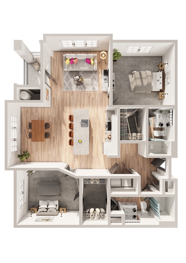 Wesley Village - B7 Floor Plan - B7