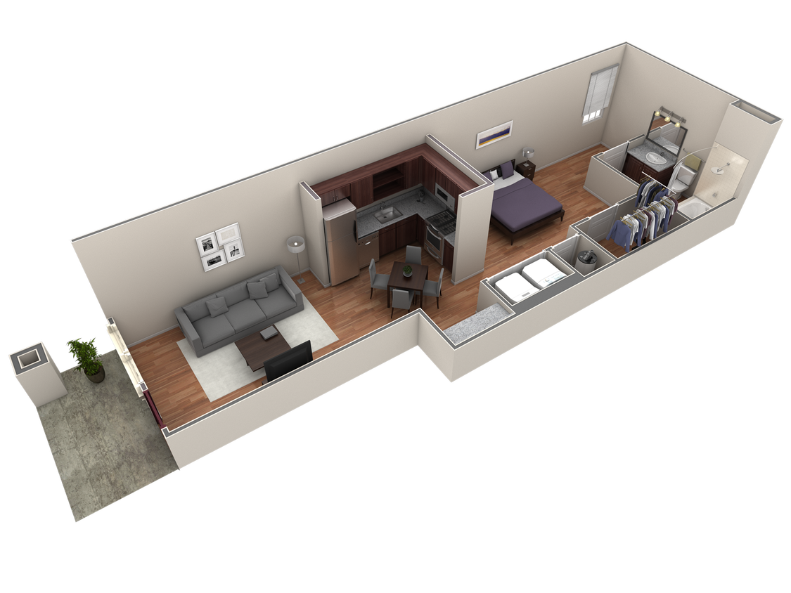 Floor Plan - Studio Grand Courtyard