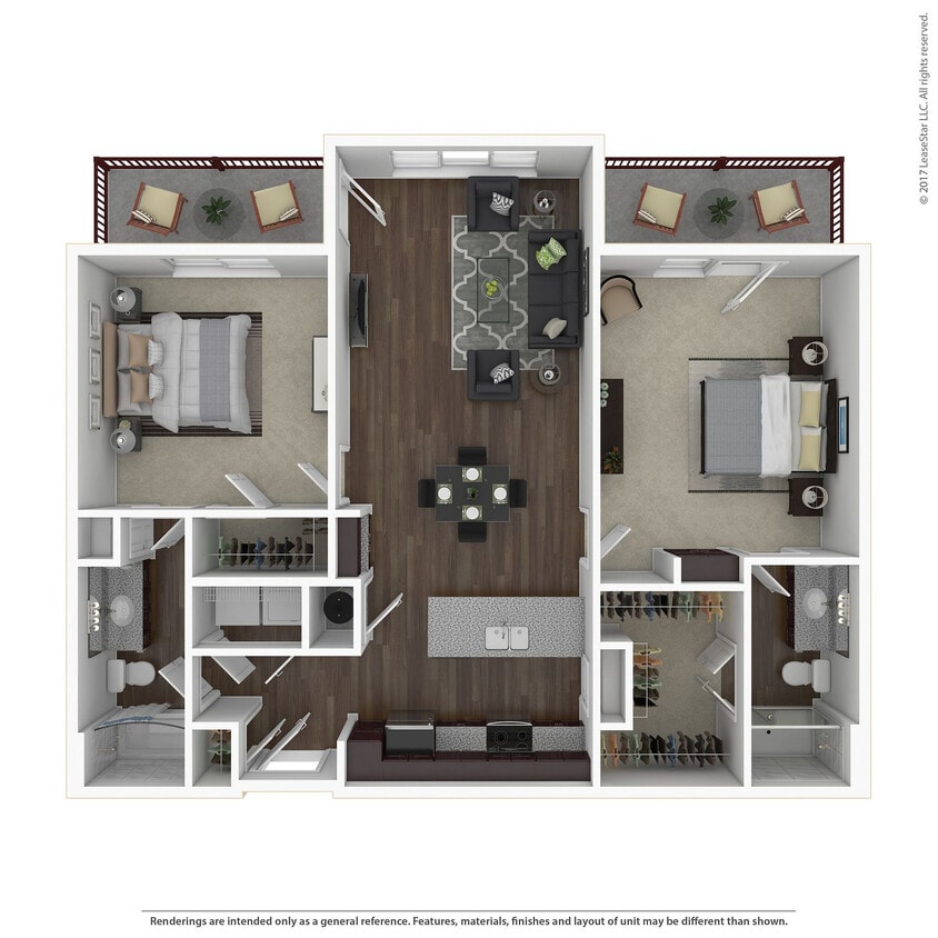 B3 3D Floor Plan - B3