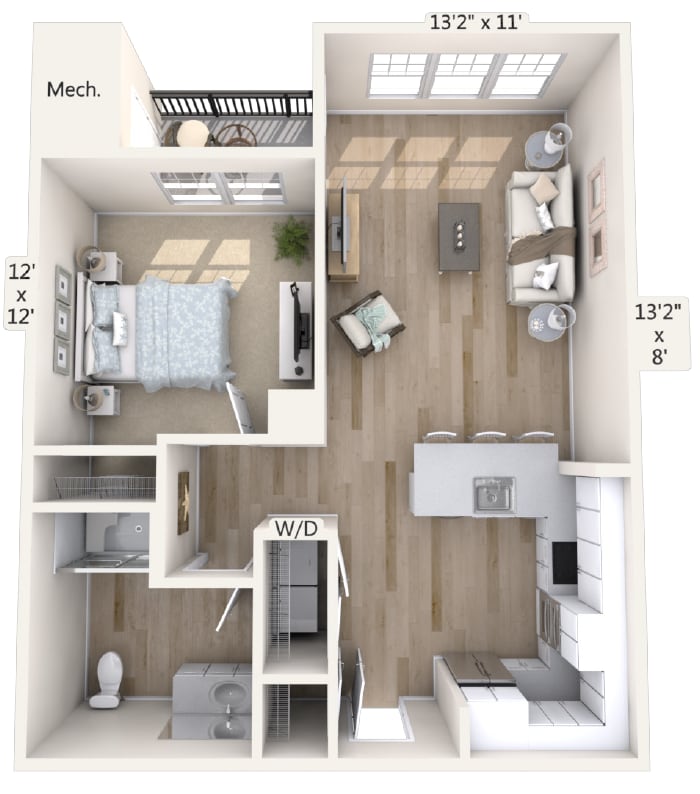 Floor Plan - A12-772sq-shower-Black