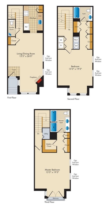 BDT1 - B 2 Bed 2.5 Bath Townhome