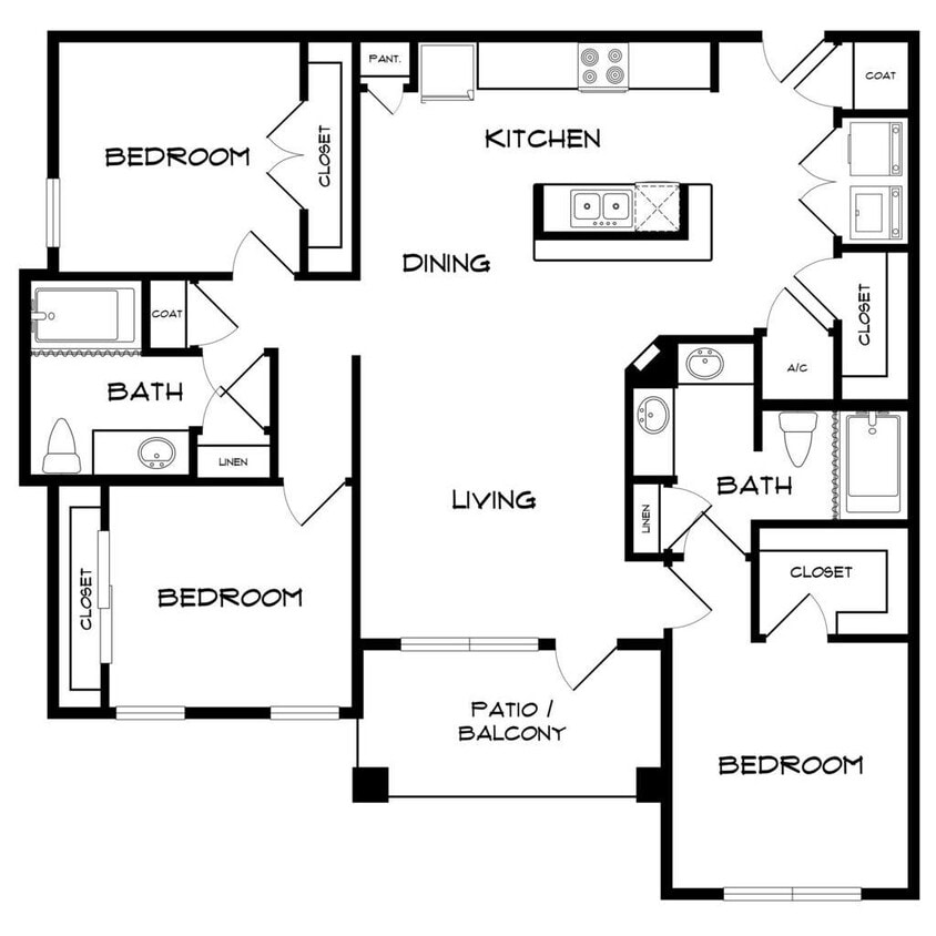 Floor Plan - C1 - Harbor Shores II