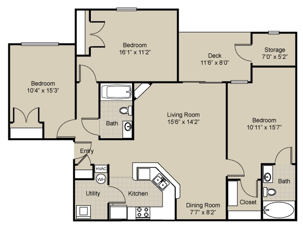 3 Bedroom - Phase 2-Call for availability before applying