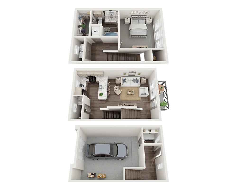 Floor Plan - One Bedroom A1.5A