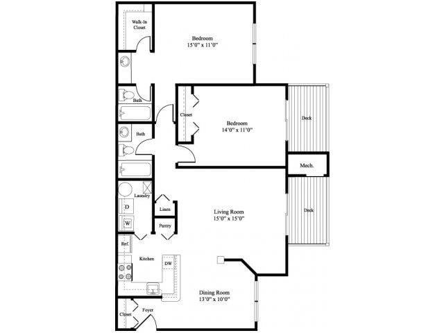 Floor Plan - B3 - The Poplar