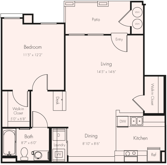 Floor Plan - 1BD