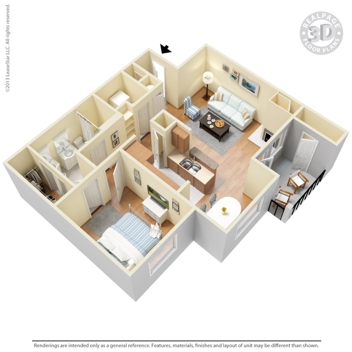 1BR/1BA - 1 Bed 1 Bath 920 SqFt (840 Net)