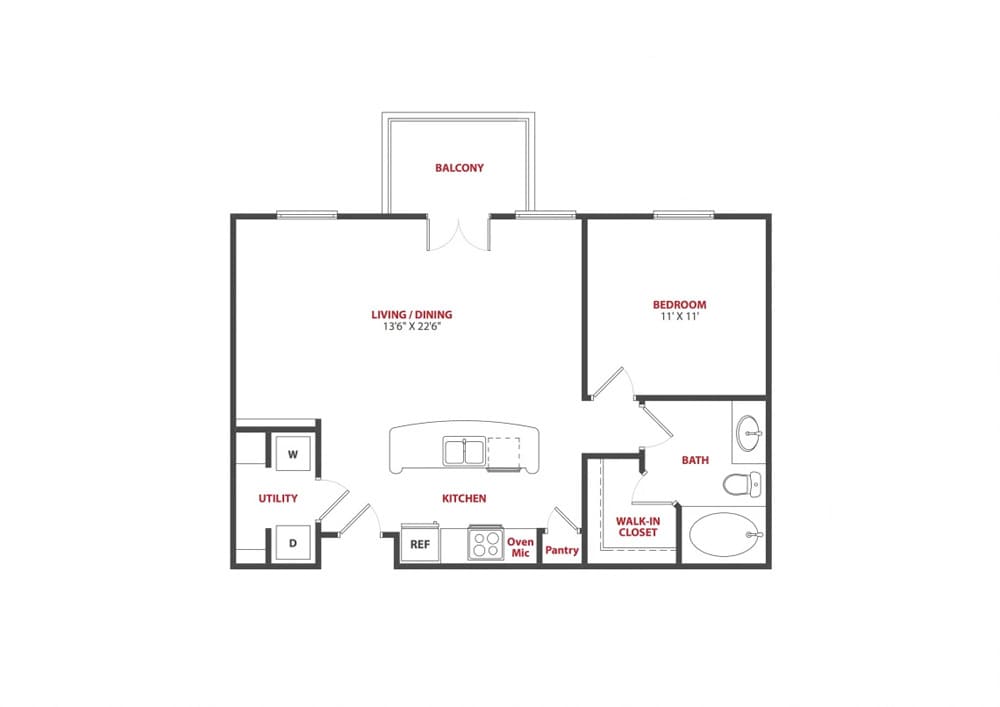 Floor Plan - Dauphine - Renovated	