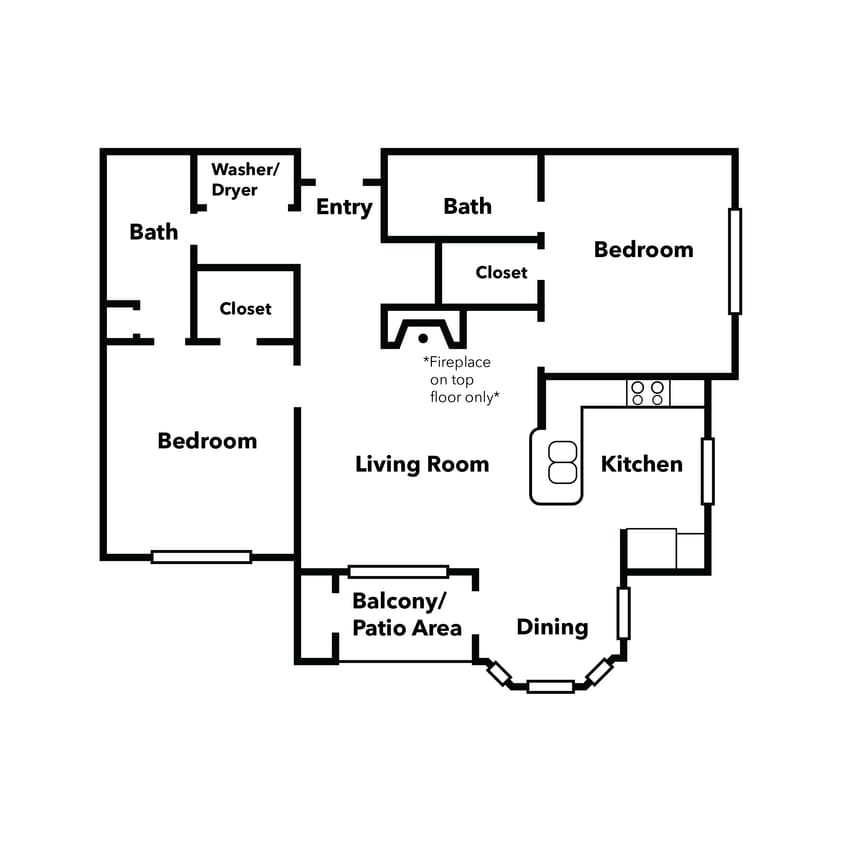 Floor Plan - Two Bedroom B