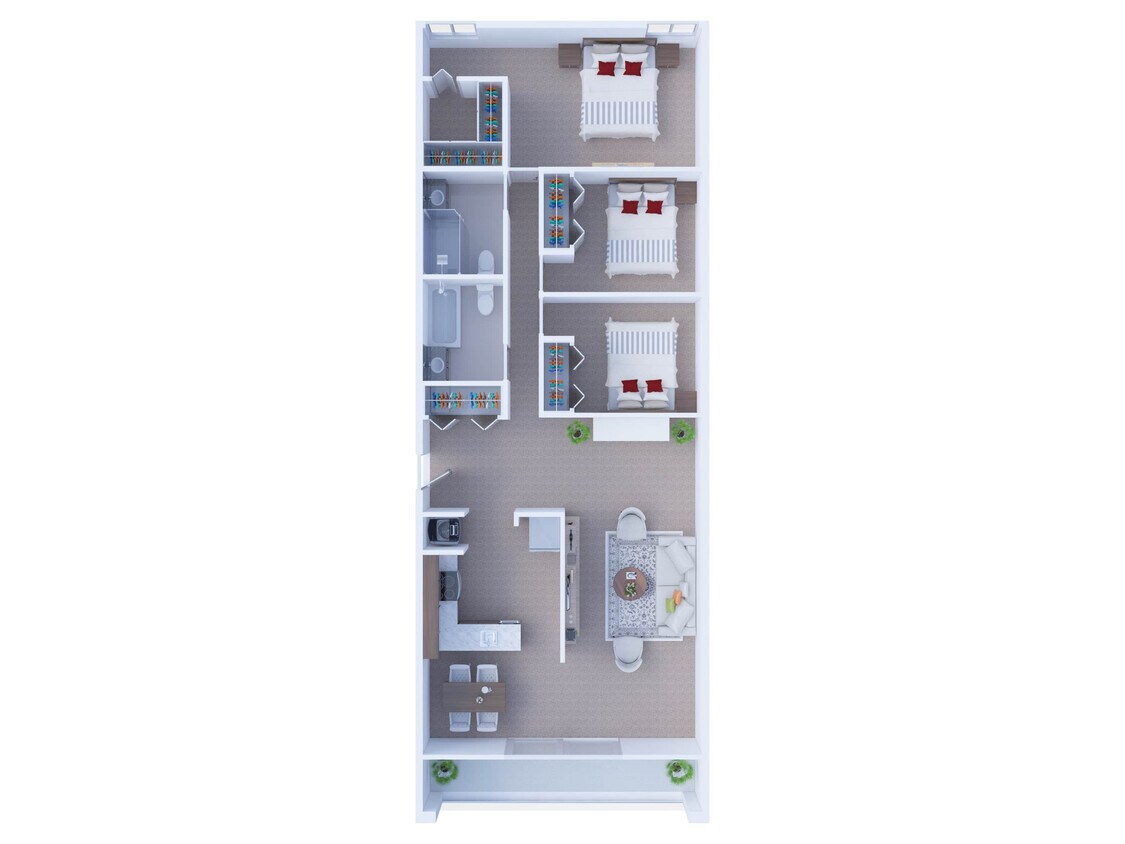 Floor Plan - 3 Bedroom Floor Plan C2