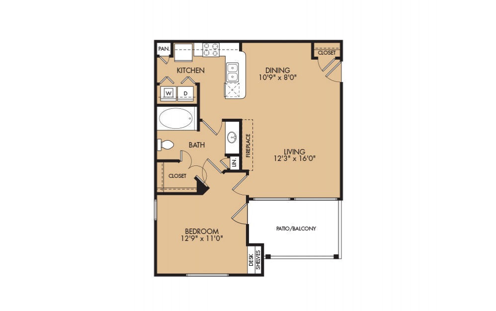 Floor Plan - A2 -1x1