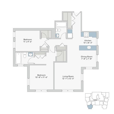 Floor Plan - mon-2bn3
