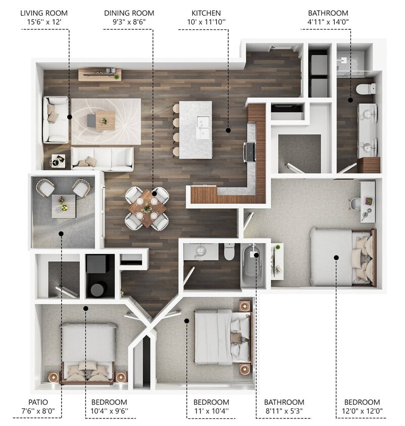 Floor Plan - C2 - Renovated