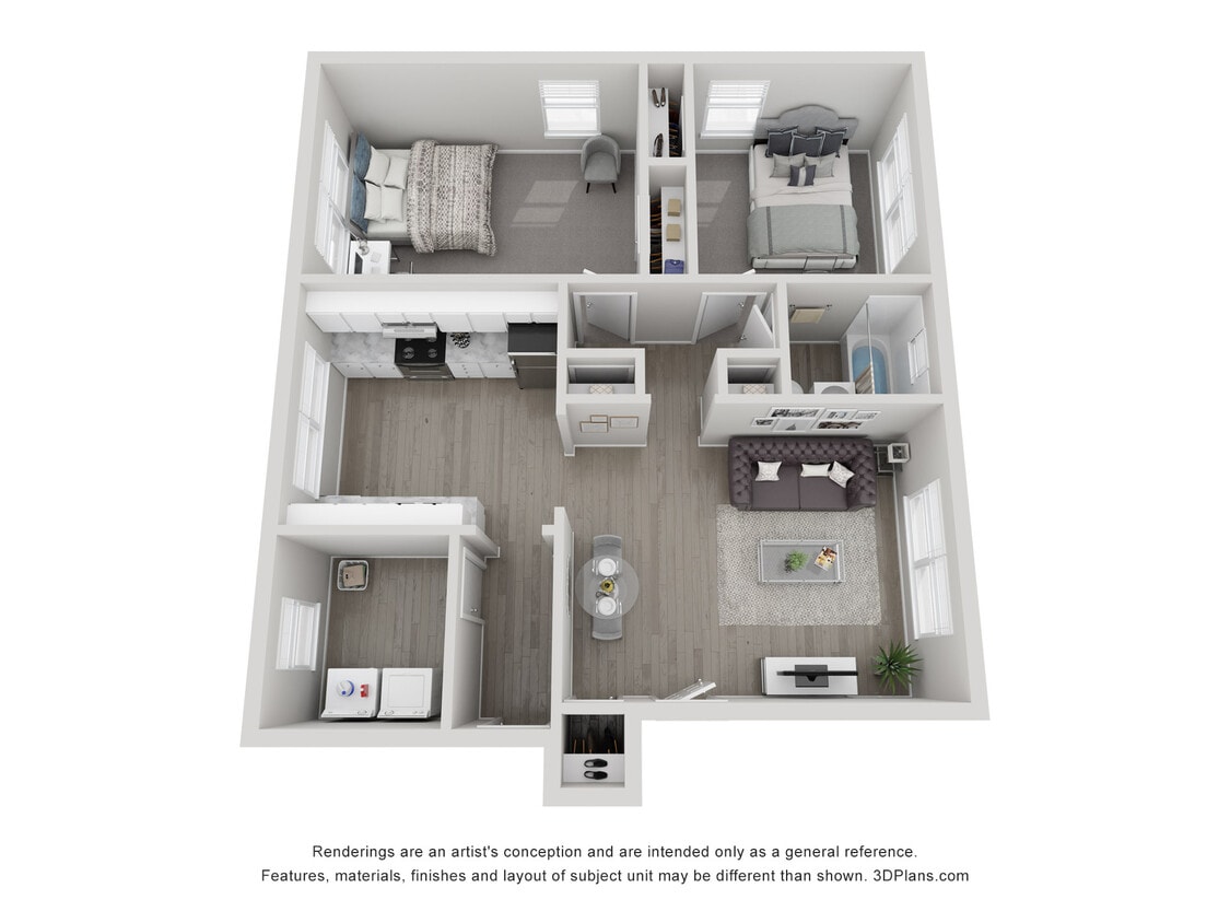 Floor Plan - B2 2x1 H Semi Upgrade-Call for Availability