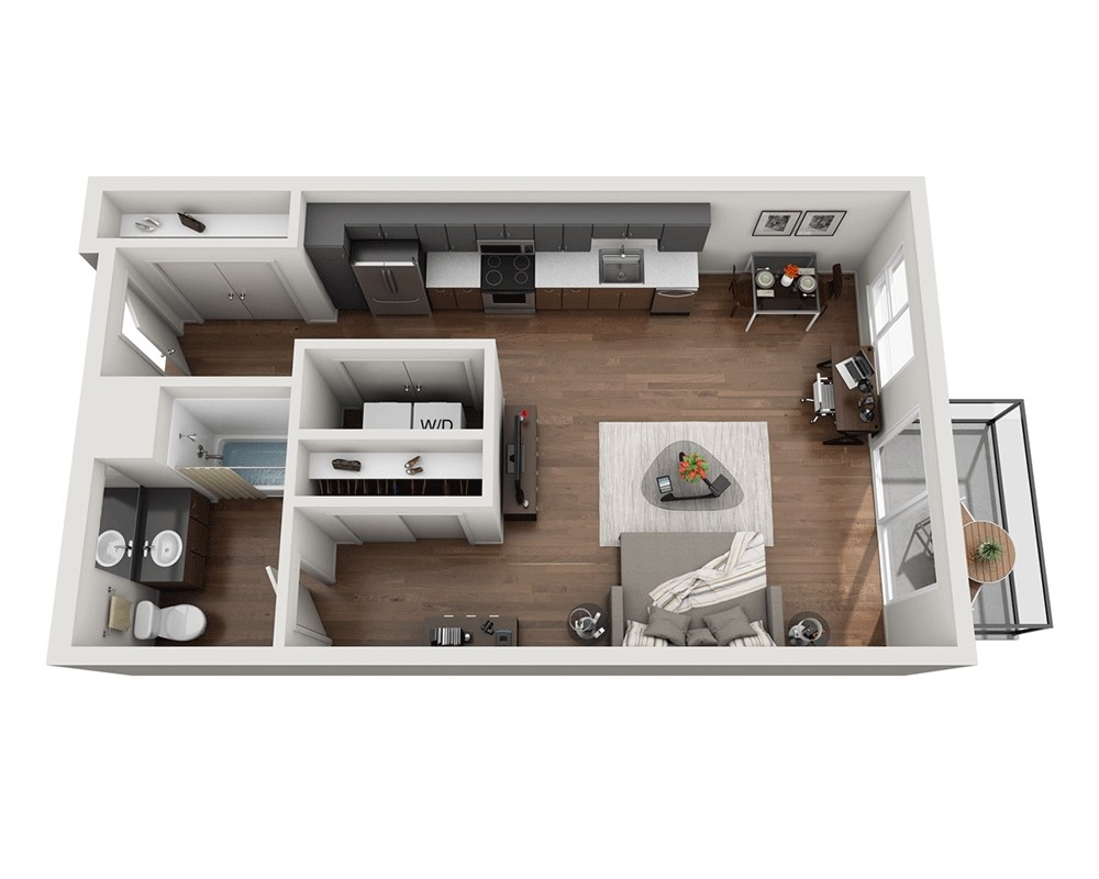 Floor Plan - Studio E1A