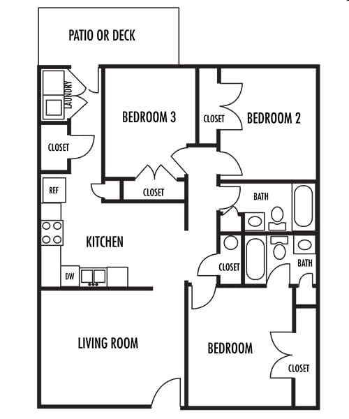 3BR/2BA - Magnolia