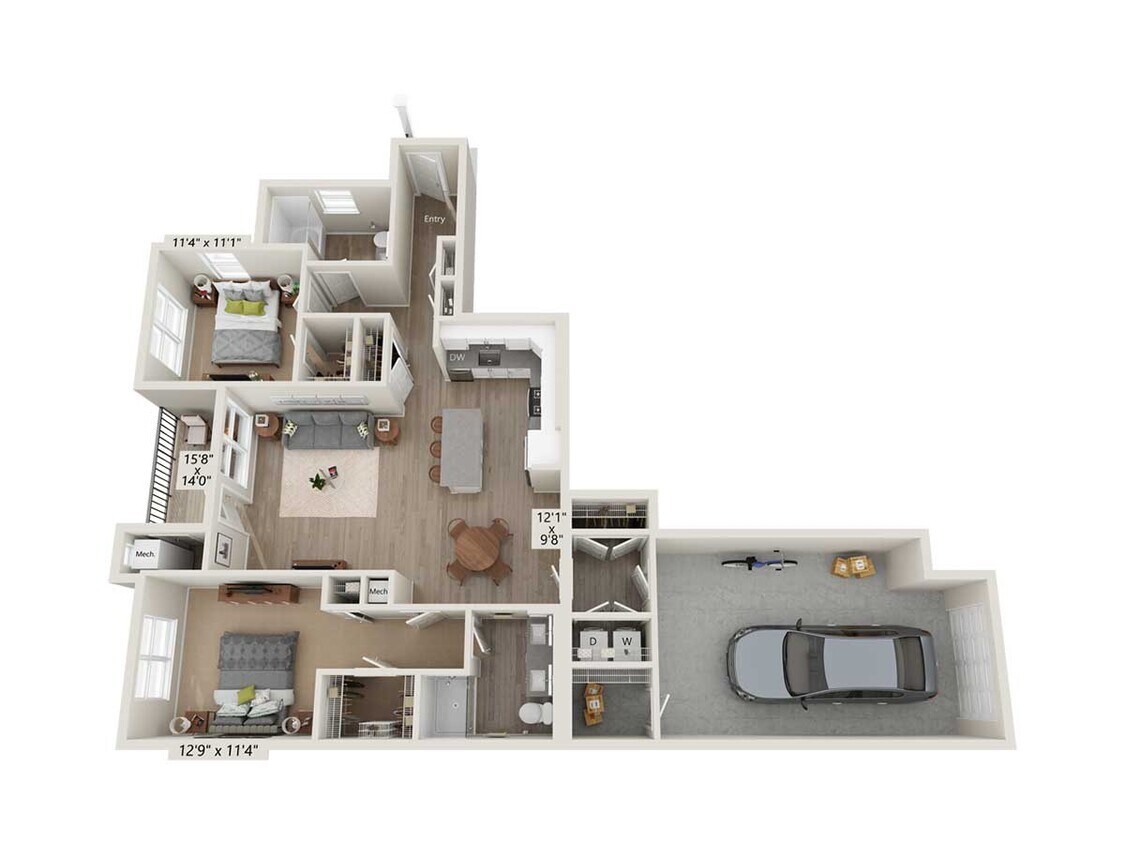 Floor Plan - B1-1296