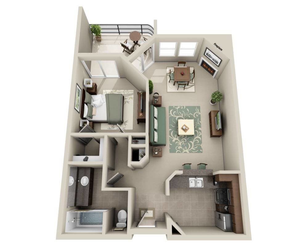 Floor Plan - Oceancrest (A1C)