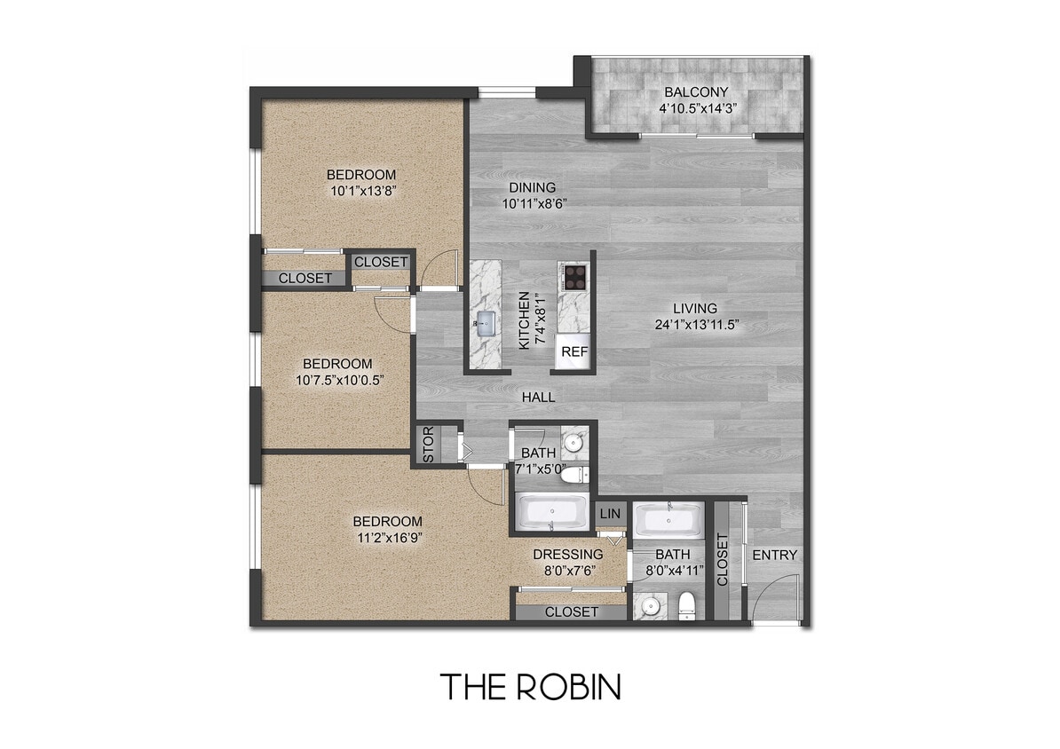 Floor Plan - The Robin