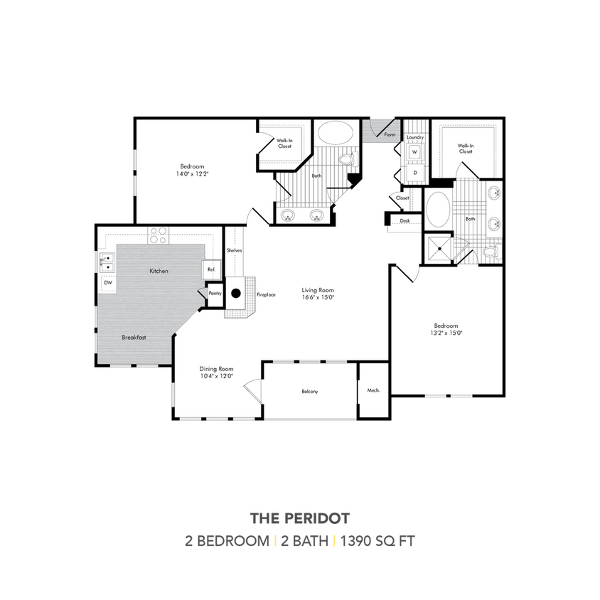 Floor Plan - BC5:  The Peridot