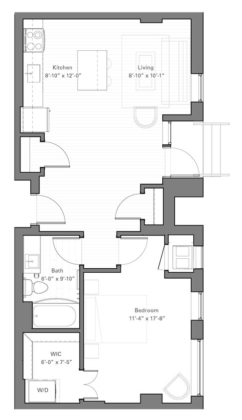 Rice Cw - Walkup floor plan Irvine Exchange - Rice Cw - Walkup