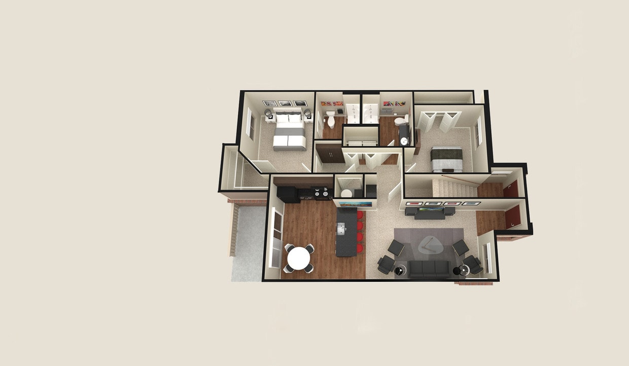 Floor Plan - Two Bedroom