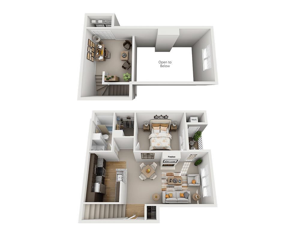 Floor Plan - Aviary Gardens Loft (A1AL)