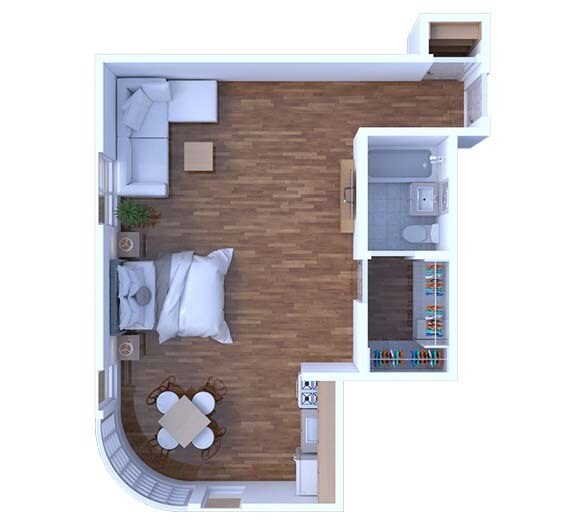 Floor Plan - Studio Floor Plan S12