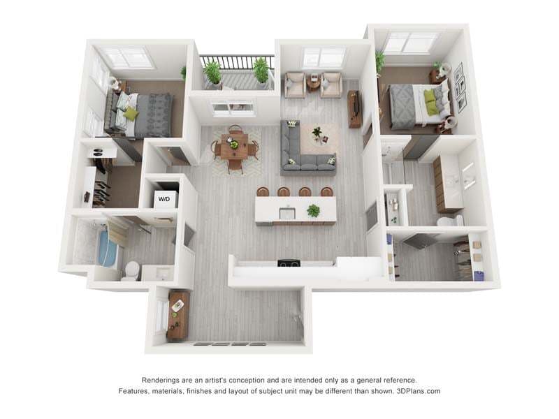 Floor Plan - 2x2 B4.5