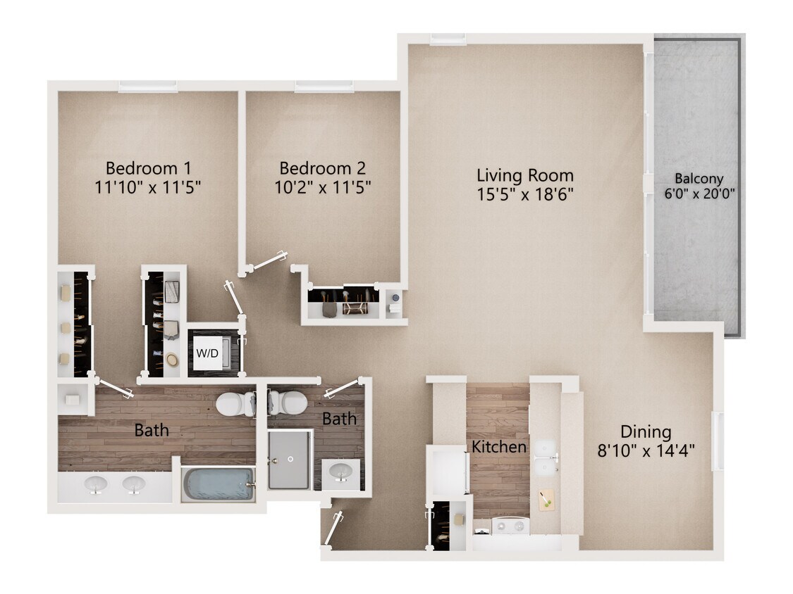 Floor Plan - Crystal Cove Renovated