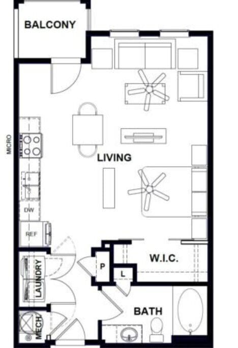 Floor Plan - S1 557sf