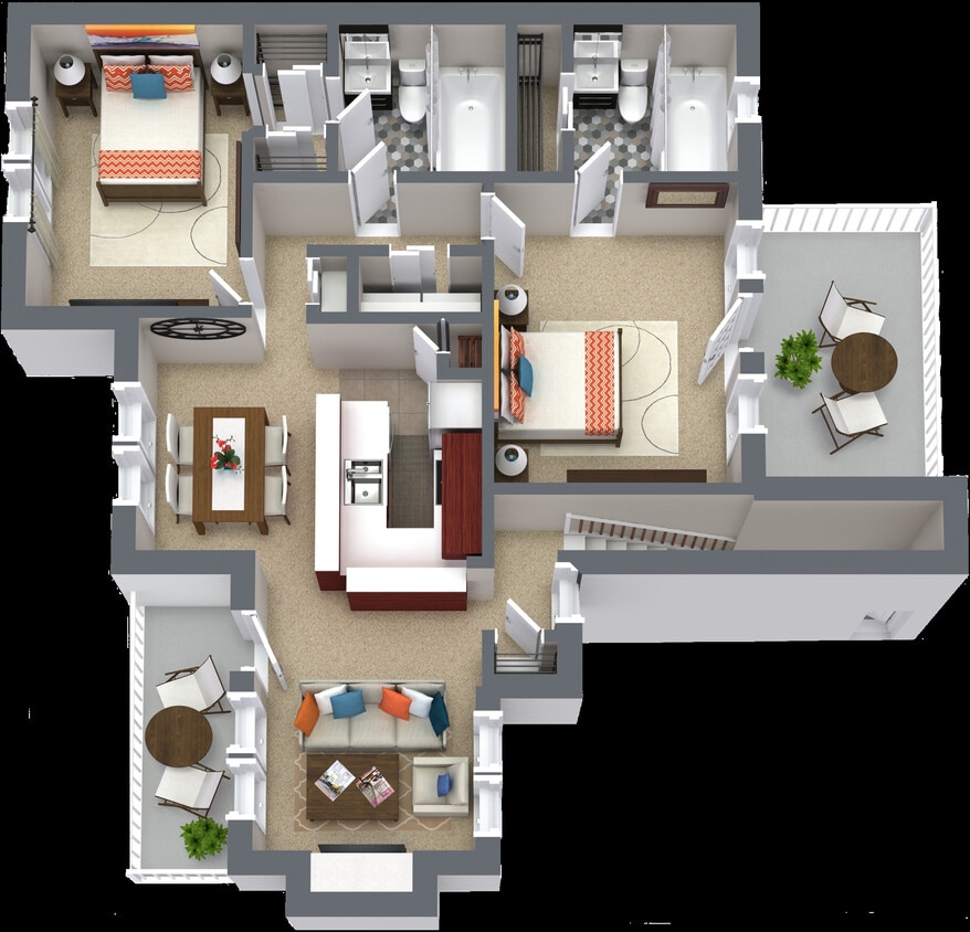 Floor Plan - B3 Upgraded