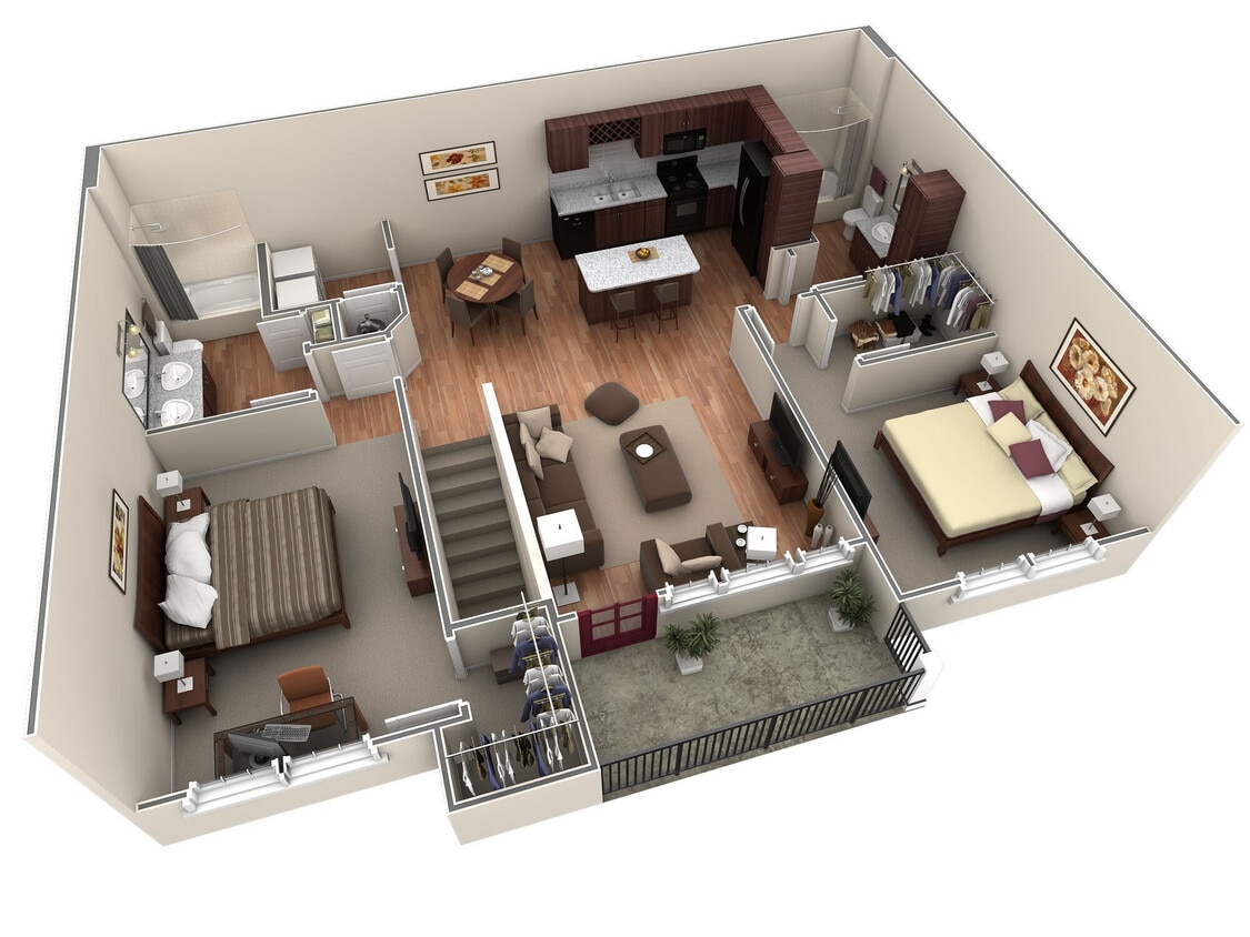 Floor Plan - 2 BR Grand Overlook