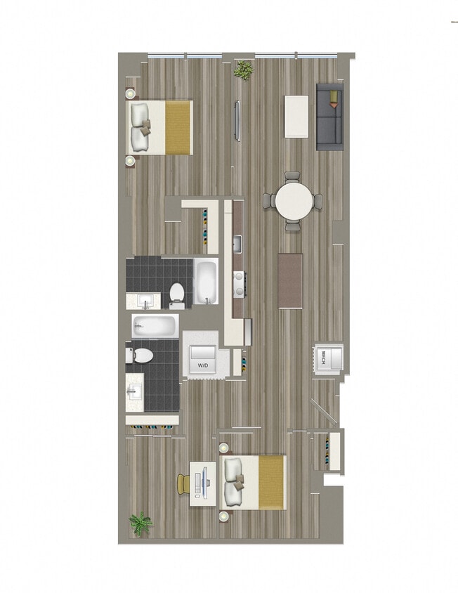 Floor Plan - 2-Den B